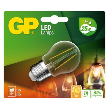 GP LED FILAMENT MGLOBE E27 2W-25W