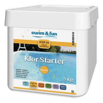 Snabbklor granulat Klor starter Swim & Fun